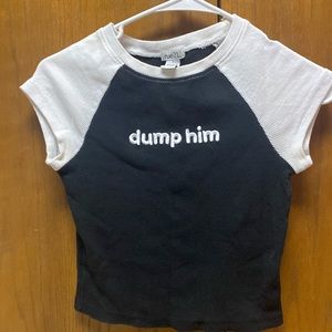 Rue21 Black and White Crop Top